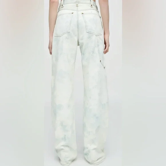 REDONE SUPER HIGH WORKWEAR JEANS in Sunbleached - Picture 3 of 8